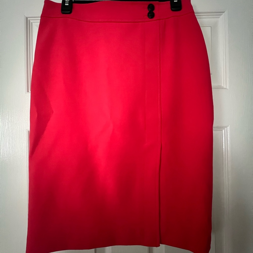 Ann Taylor Vibrant Red Pencil Skirt - Picture 7 of 13